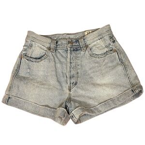 We The Free Free People Setting With The Sun denim shorts Blue size 27